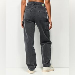 Empyre Zumiez Tori Baggy Carpenter Jeans size 8 Black Wash Y2K 90s Skater Trendy